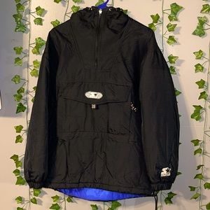 Vintage Authentic Starters Hooded Quarter Zip Jacket/Parka Woman’s Small